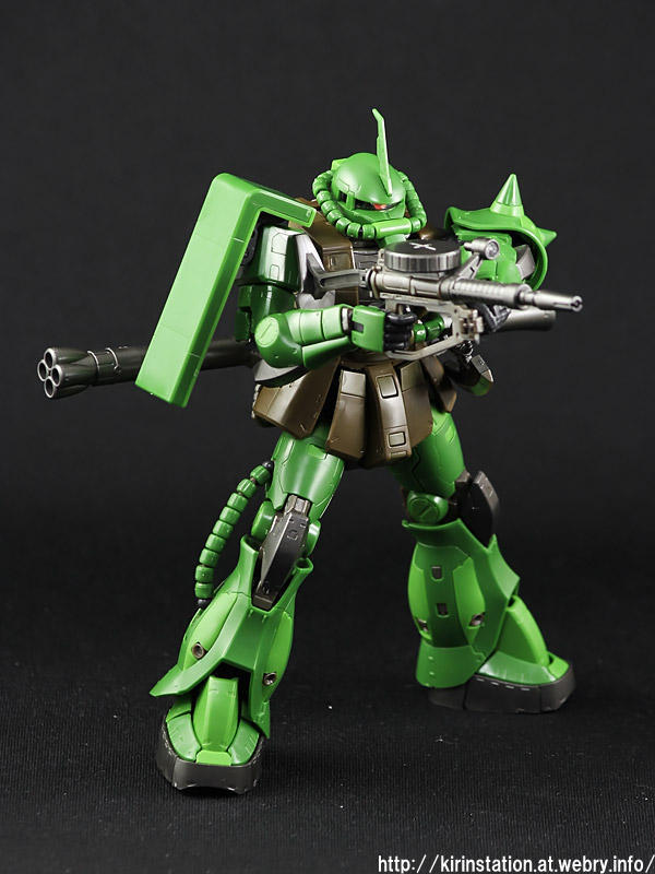 RG ザクII リアルタイプカラーVer. 製作（２） 素組みレビュー