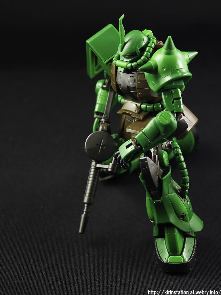 RG ザクII リアルタイプカラーVer. 製作（２） 素組みレビュー: KirinStation