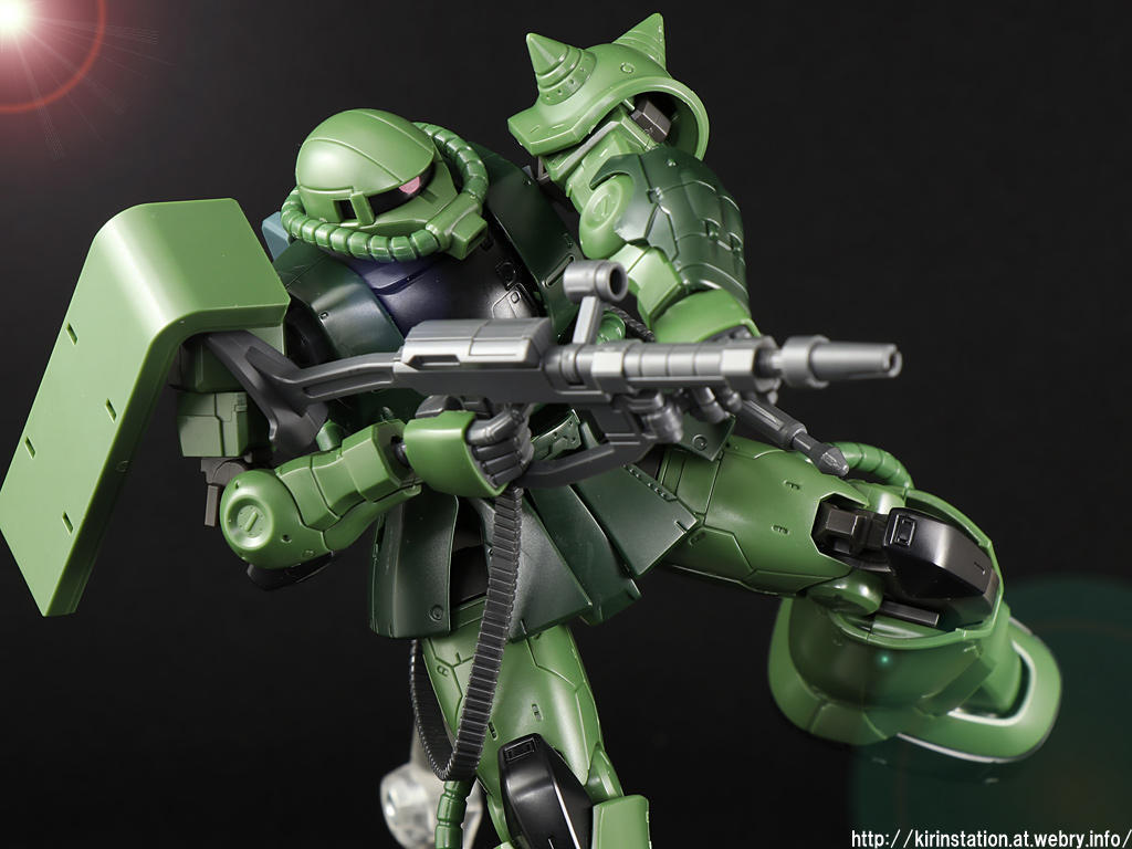 HG ザクII C型／C-5型 （GUNDAM THE ORIGIN） 素組みレビュー: KirinStation