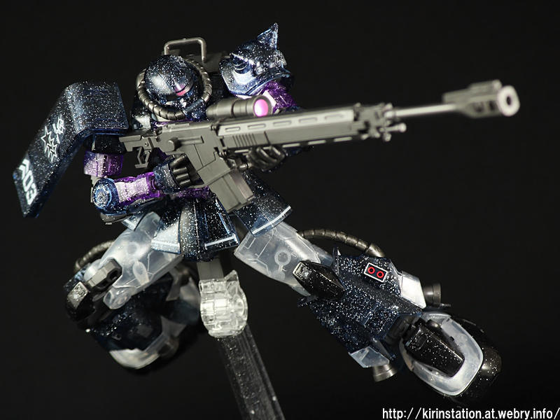 HG 高機動型ザクII 劇場限定 リミテッドクリアVer. 素組み