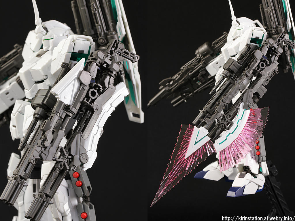 RG フルアーマー・ユニコーンガンダム 素組みレビュー 後編: KirinStation